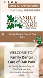 Mobile Screenshot of familydentalcareofoakpark.com